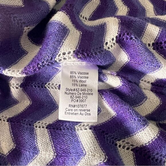 Alice + Olivia Purple Chevron Dress Size XS - Picture 7 of 7
